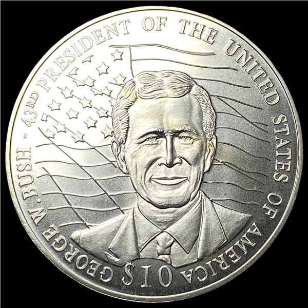 2000 Liberia $10 George W Bush KM 653