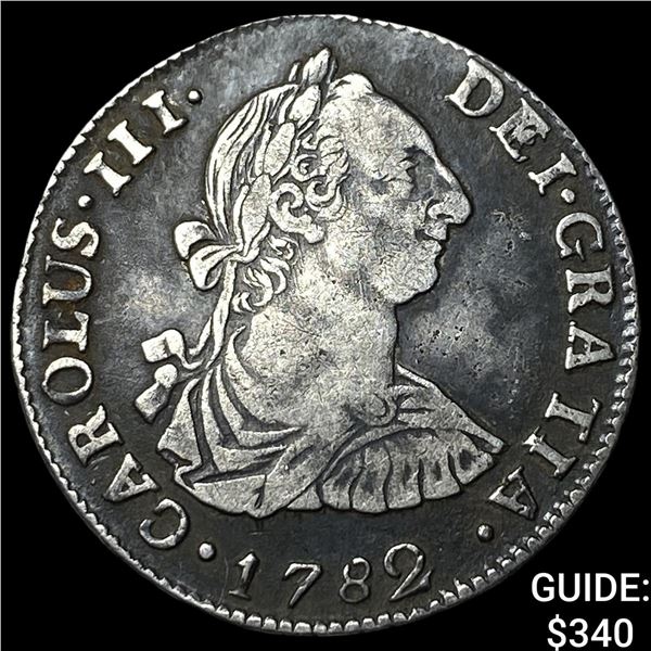 1782 Bolivia Charles III Silver 2 Reales