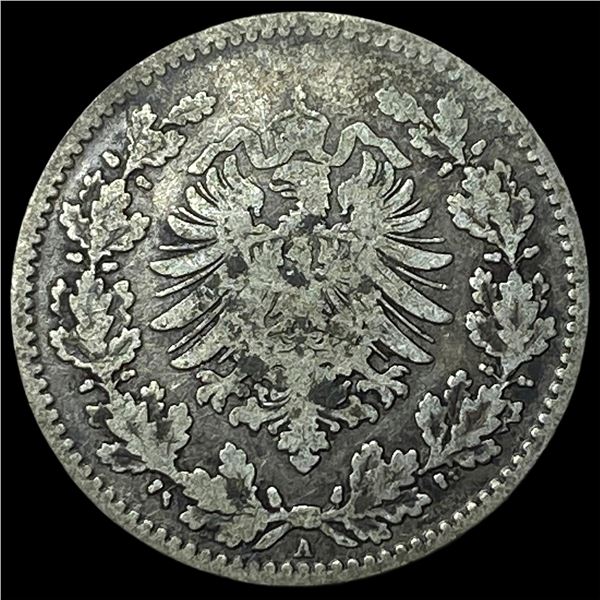 1877A Germany Silver 50 Pfenning