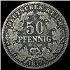 Image 2 : 1877A Germany Silver 50 Pfenning
