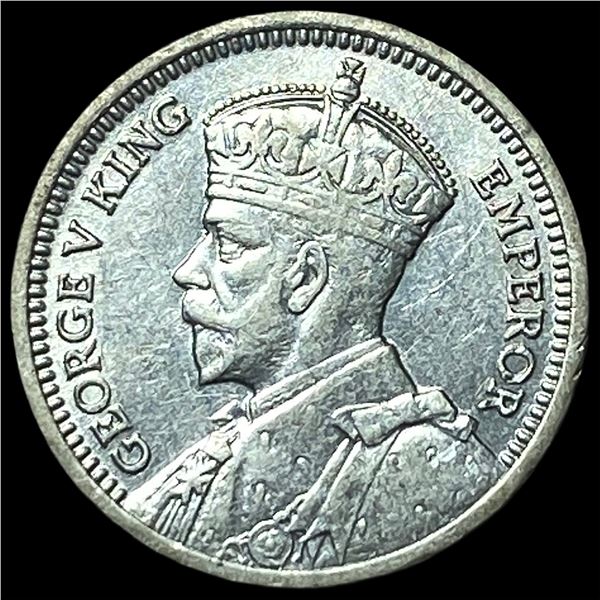 1936 New Zealand Silver 3 Pence
