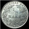 Image 2 : 1915D Germany Silver 1/2 Mark
