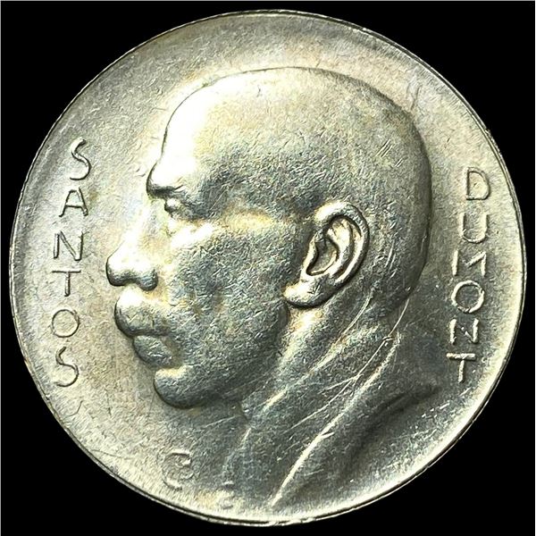 1930 Brazil Silver 5000 Reis