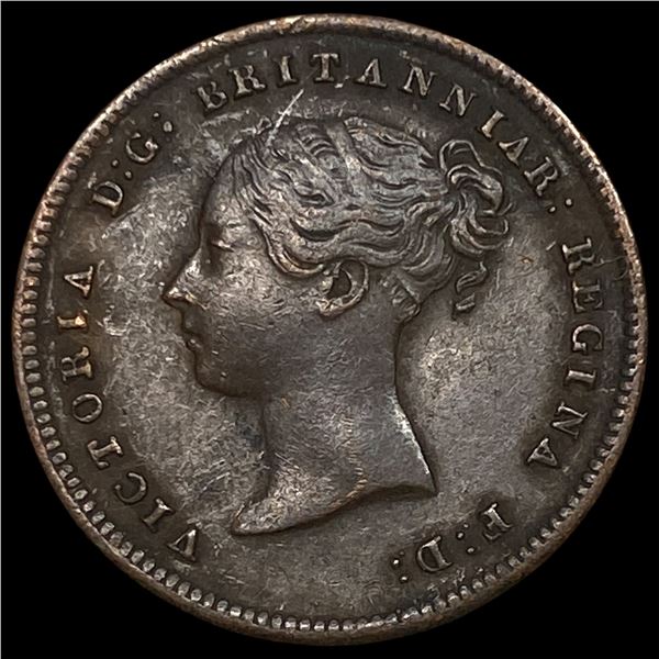 1843 Ceylon Copper 1/2 Farthing