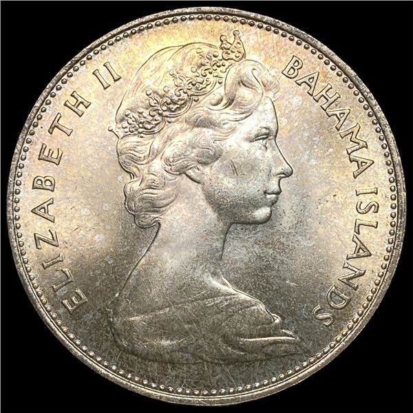 1966 Bahamas Silver Dollar KM 8