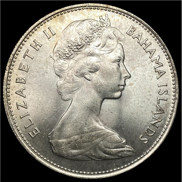 1966 Bahamas Silver Dollar KM 8