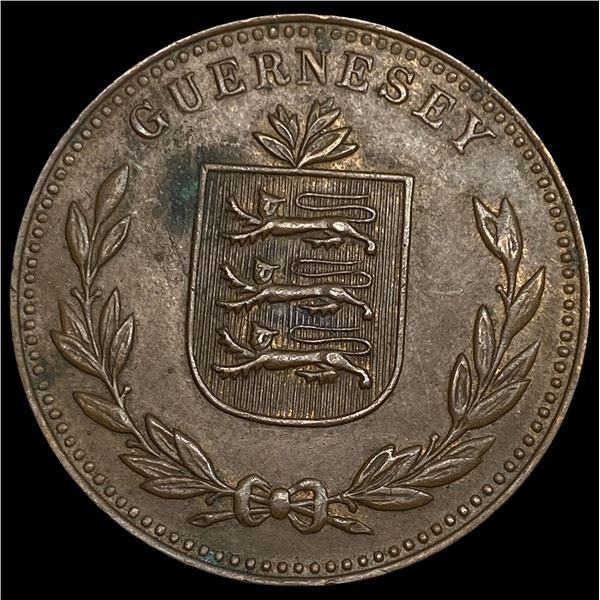 1947H Guernsey Bronze 8 Doubles