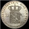 Image 2 : 1874 Netherlands Silver 2 1/2 Gulden