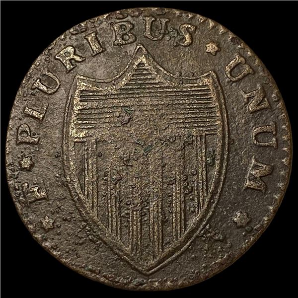 1787 New Jersey Copper Coin LIGHTLY  CIRCULATED