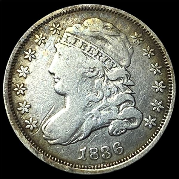 1836 Capped Bust Dime LIGHTLY CIRCULATED
