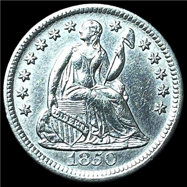 1850 Silver Half Dime CHOICE AU