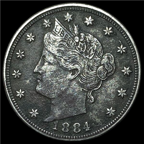 1884 Liberty Head Nickel NEARLY UNCIRCULATED