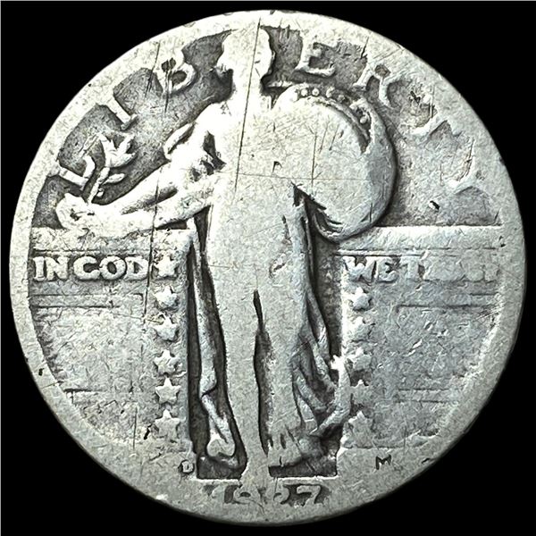 1927-D Silver Standing Liberty Quarter NICELY  CIRCULATED