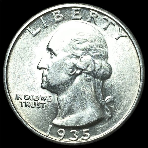 1935 Silver Washington Quarter CHOICE AU