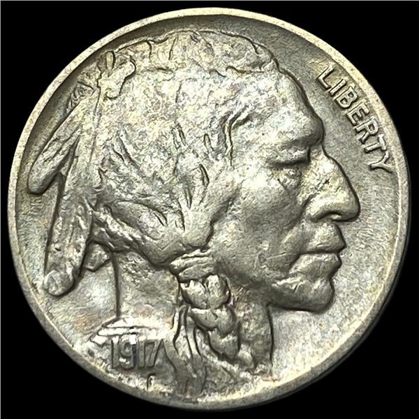 1917-D Buffalo Nickel NEARLY UNCIRCULATED