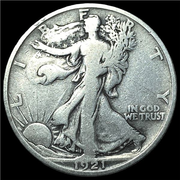 1921-S Silver Walking Liberty Half Dollar  LIGHTLY CIRCULATED