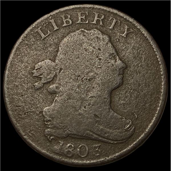 1803 Copper Half Cent NICELY CIRCULATED
