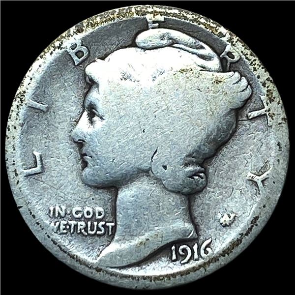 1916 Mercury Dime NICELY CIRCULATED