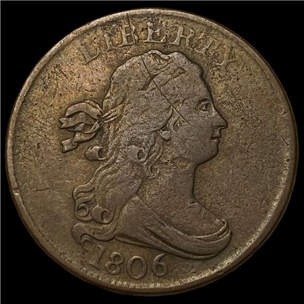 1806 Copper Half Cent CLOSELY UNCIRCULATED
