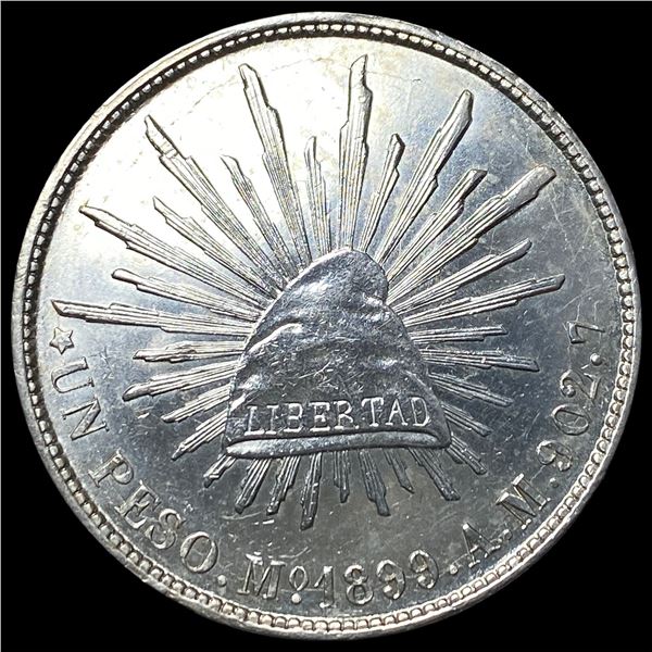 1899-Mo Mexico Silver Peso HIGH GRADE