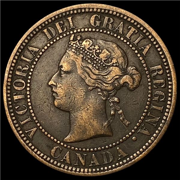 1881-H Canada Bronze 1 Cent NEARLY  UNCIRCULATED