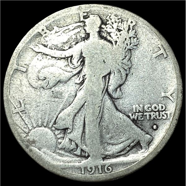 1916 Walking Liberty Half Dollar NICELY  CIRCULATED