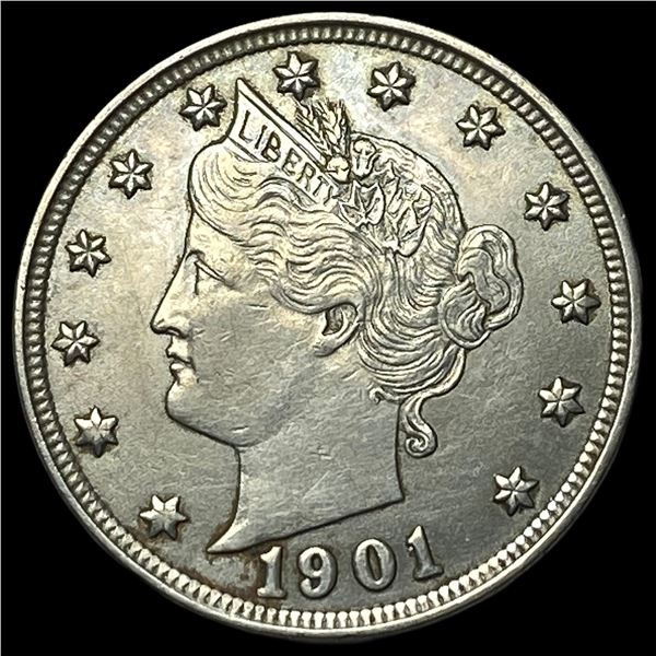 1901 Liberty Head Nickel CLOSELY UNCIRCULATED