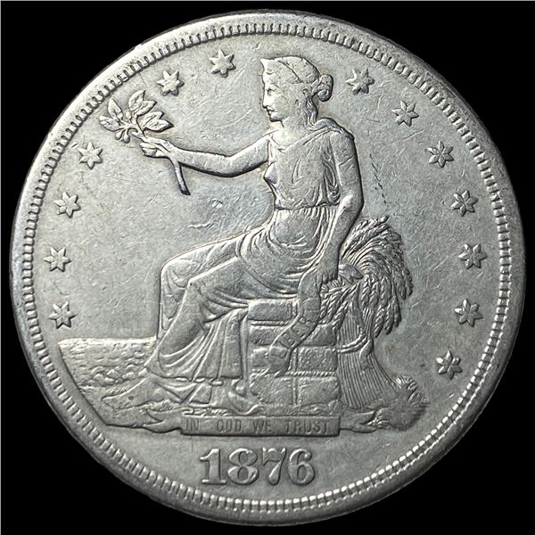 1876-S Silver Trade Dollar NEARLY  UNCIRCULATED