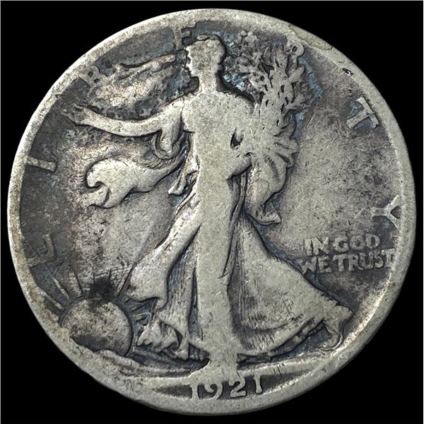 1921-S Silver Walking Liberty Half Dollar  NICELY CIRCULATED