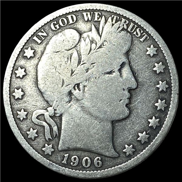 1906-D Silver Barber Half Dollar NICELY  CIRCULATED