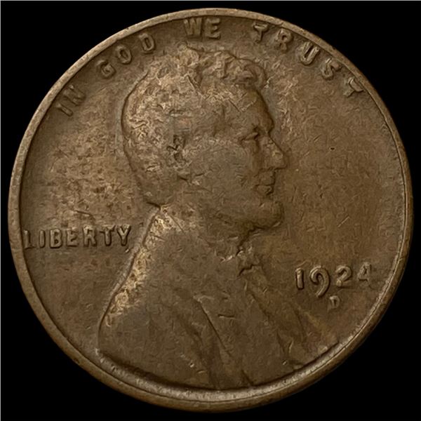 1924-D Lincoln Wheat Cent LIGHTLY CIRCULATED