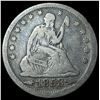 Image 1 : 1853 Arrows/Rays Seated Liberty Quarter LIGHTLY CIRCULATED