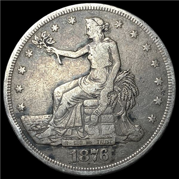 1876-S Silver Trade Dollar NEARLY  UNCIRCULATED