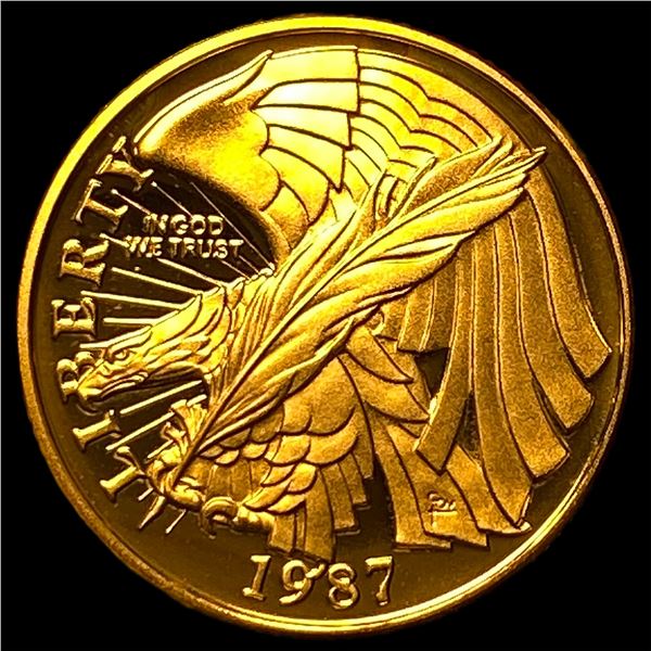 1987 $5 Gold Constitution Bicentennial CHOICE  PROOF