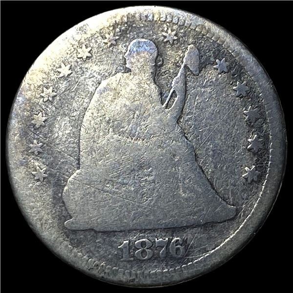1876 Seated Liberty Quarter NICELY CIRCULATED