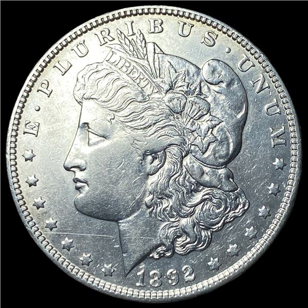 1892-S Silver Morgan Dollar CHOICE AU