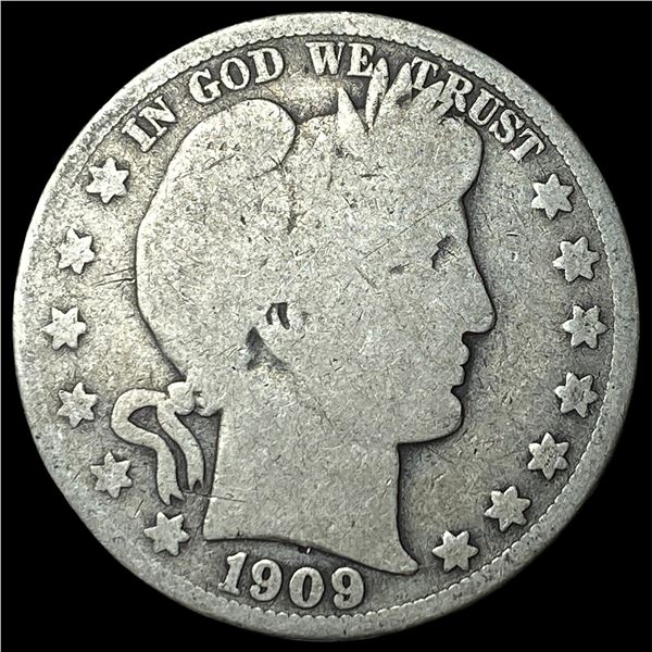 1909 Barber Half Dollar NICELY CIRCULATED