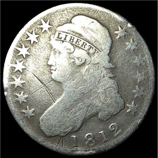 1812 Capped Bust Half Dollar NICELY  CIRCULATED