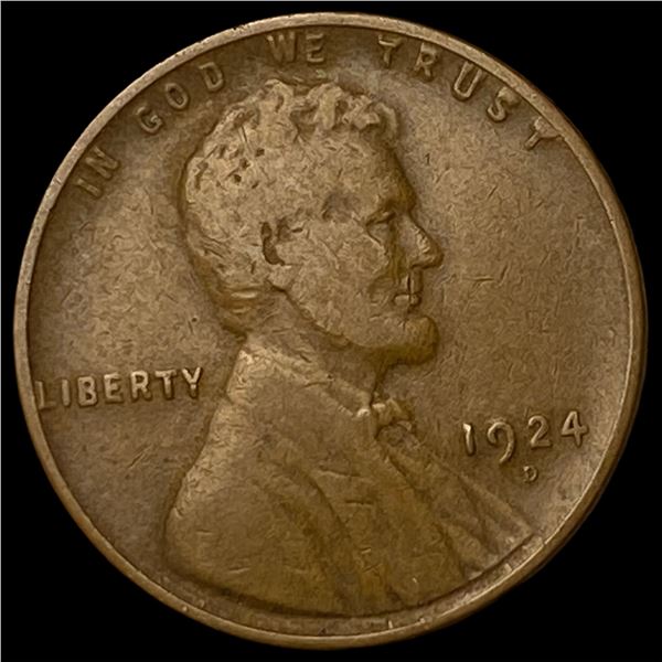 1924-D Lincoln Wheat Cent LIGHTLY CIRCULATED