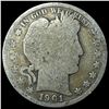 Image 1 : 1901 Silver Barber Quarter NICELY CIRCULATED