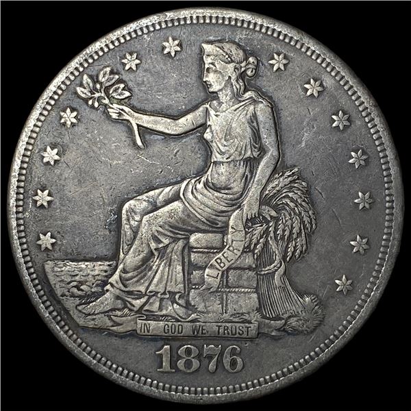 1876-S Silver Trade Dollar NEARLY  UNCIRCULATED