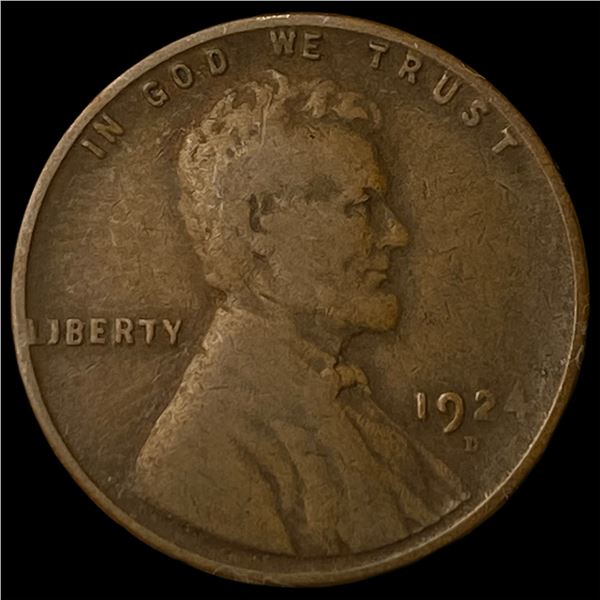 1924-D Lincoln Wheat Cent LIGHTLY CIRCULATED