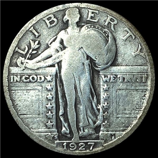 1927-S Silver Standing Liberty Quarter NICELY  CIRCULATED