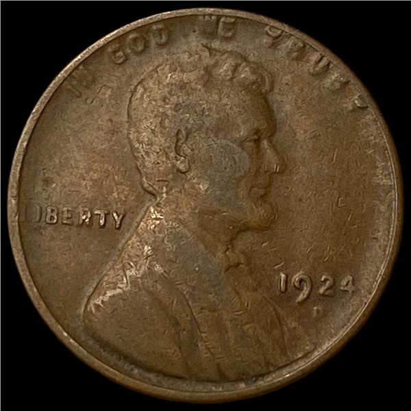 1924-D Lincoln Wheat Cent LIGHTLY CIRCULATED