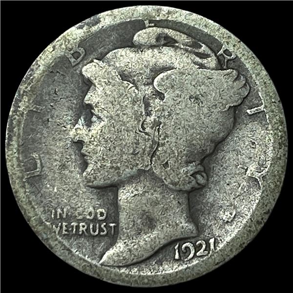 1921 Silver Mercury Dime NICELY CIRCULATED