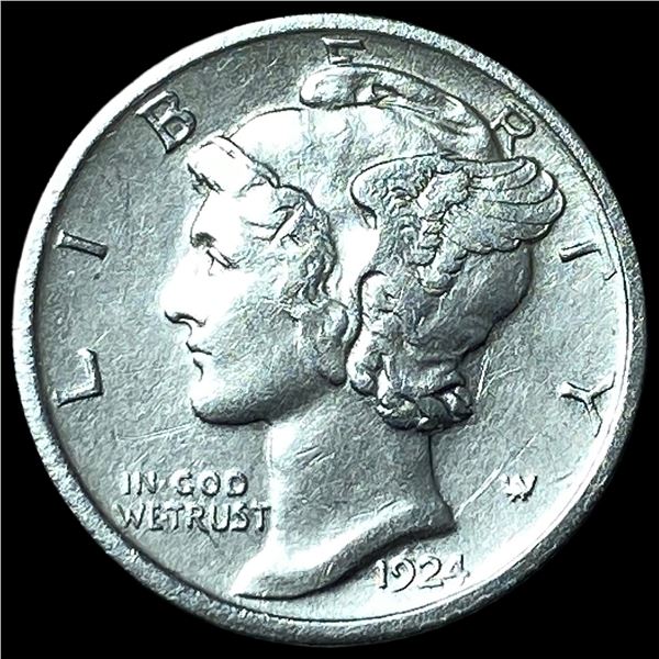 1924 Mercury Dime CLOSELY UNCIRCULATED