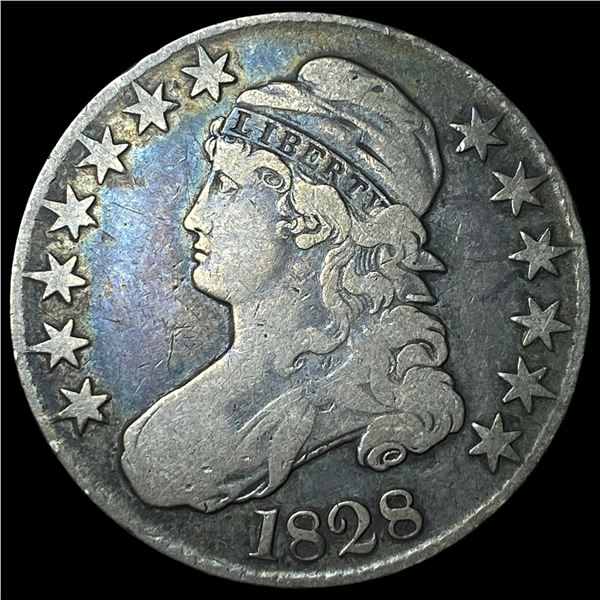 1828 Capped Bust Half Dollar LIGHTLY  CIRCULATED
