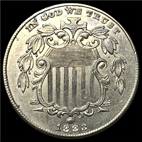 1883 Shield Nickel NEARLY UNCIRCULATED