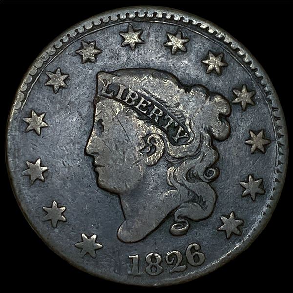 1826 Coronet Head Large Cent NICELY  CIRCULATED