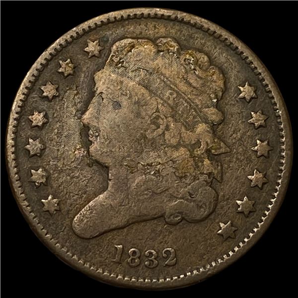 1832 Classic Head Half Cent LIGHTLY  CIRCULATED